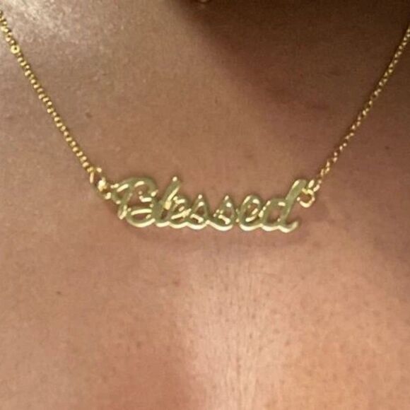 GOLD BLESSED UNISEX NECKLACE  - Picture 10 of 15